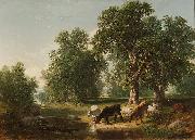 Asher Brown Durand A Summer Afternoon Spain oil painting artist